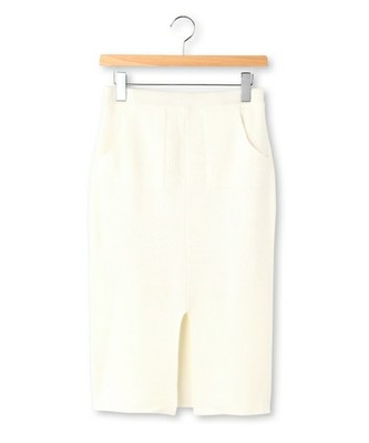 ミディ丈ニットタイトスカート