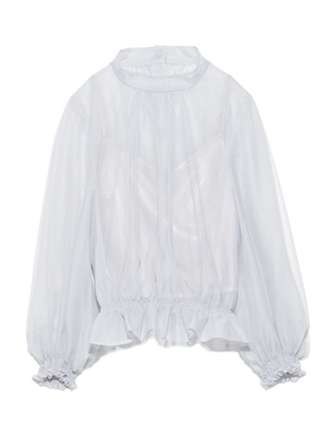snidel (スナイデル)  チュールボリュームブラウス