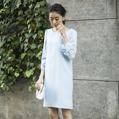 11人の店長の声から生まれた!袖りぼん付き7分袖サックワンピース