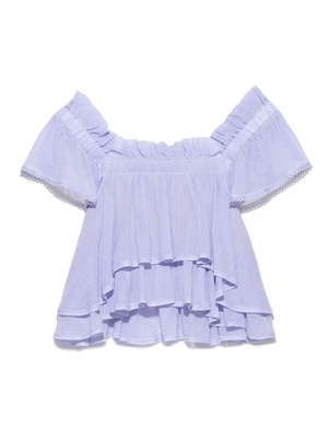 ガーゼオフショルブラウス