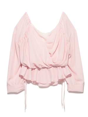 カシュクールフリルブラウス