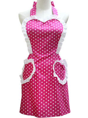 スィートハート エプロン ピンク