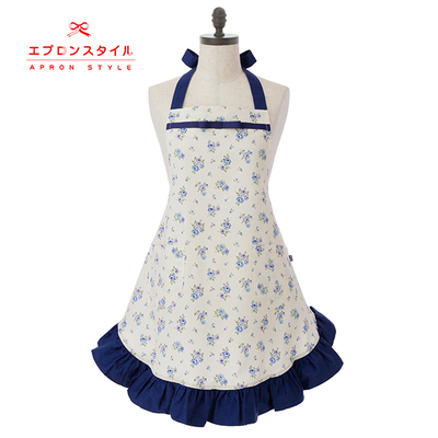 ネイビーローズリボンガールズエフリルエプロン