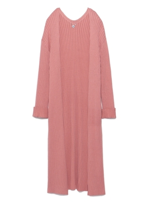 ワイドリブソフトカーディガン