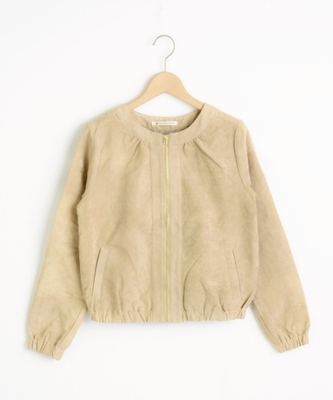 フェイクスエードブルゾン
