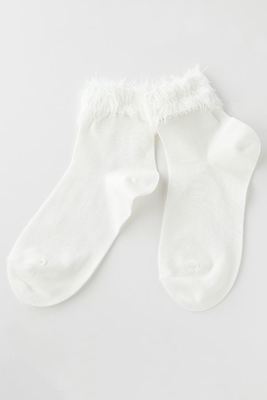 トップフェイクファーソックス