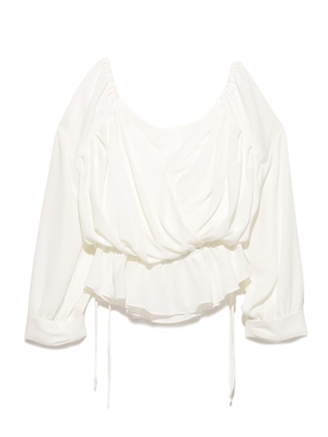 snidel (スナイデル)  カシュクールフリルブラウス