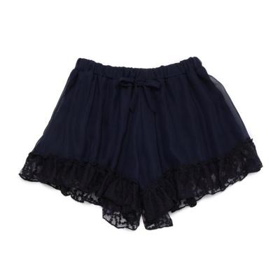 QH45 チュール刺繍ショートパンツ