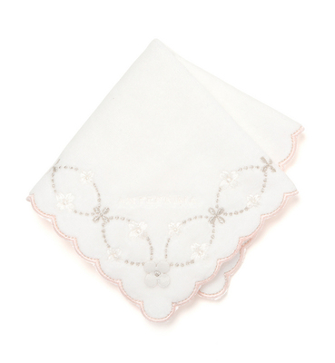 サクラタオルハンカチーフ/ホワイト