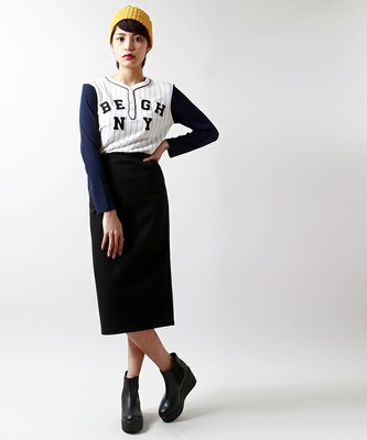 WEGO ミモレペンシルスカート