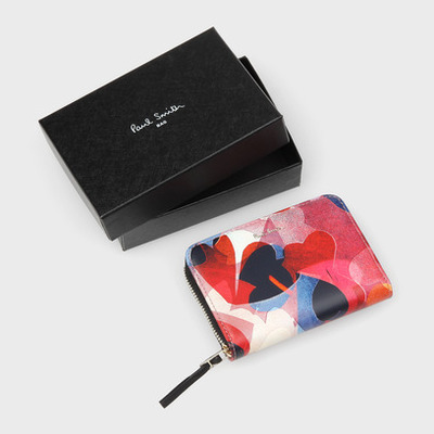 バレンタインプリント　定期入れ