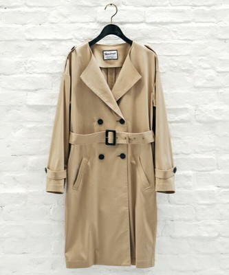 ノーカラートレンチコート