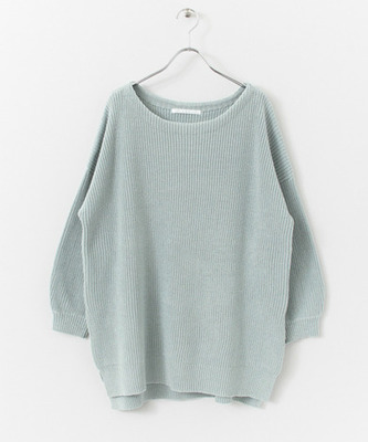 ボートネックBIGニット