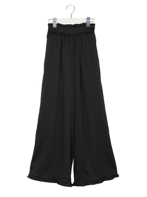 サテンワイドパンツ