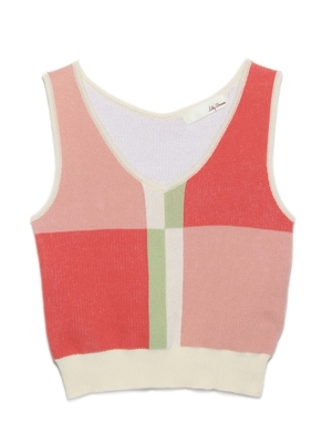 カラーブロックタンクニット