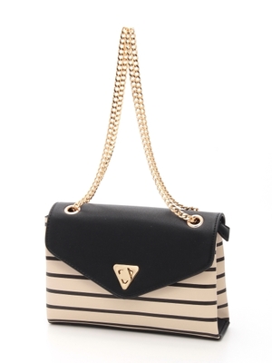 ボーダーショルダーバッグ