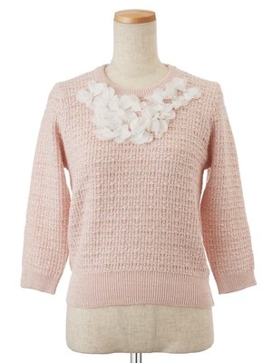 フラワーツイードプルオーバー