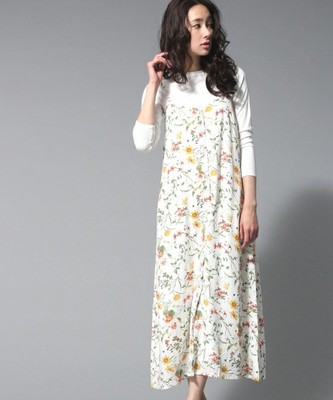 フラワープリントキャミワンピース/716320