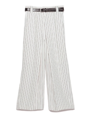 ベルト付きガウチョパンツ