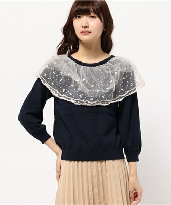 シルエットベールプルオーバー