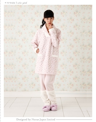 moontan for Pink label ブルー グレー moontan for Pink label ルームウェア レッグウォーマーコーデ