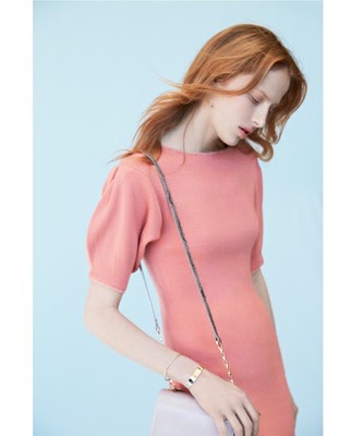 ピコレースタイトニットワンピース