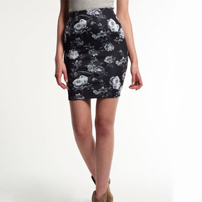 Superdry極度乾燥しなさい Premium Skuba Pencil Skirt スカート