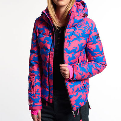 Superdry極度乾燥しなさい Ski Command Utility Hooded Jacket ダウン ジャケット