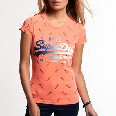 Superdry極度乾燥しなさい Vintage Logo All Over Print T-shirt Tシャツ