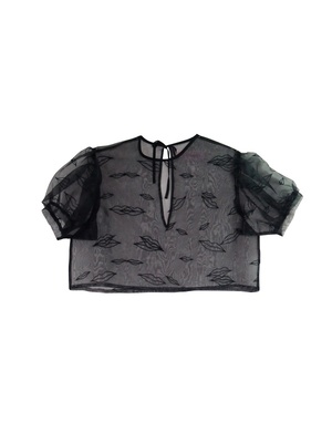 lip organdy blouse