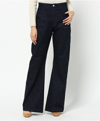 SEA VINTAGE 818H ハイライズパッチポケットフレアデニムパンツ