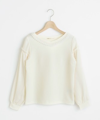 MAJESTIC LEGON JVネックボリューム袖プルオーバー