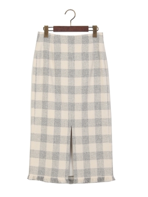 C/LI ブロックチェック タイトスカート