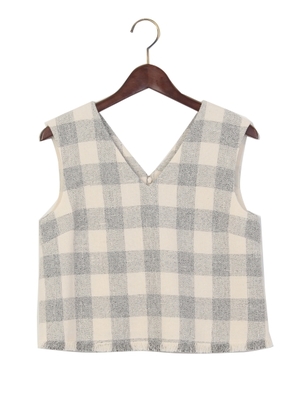 C/LI ブロックチェック ノースリーブ