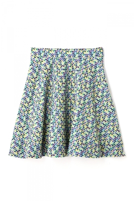 シェブロン柄フレアスカート