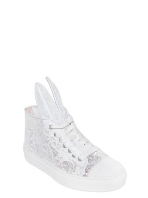 ホワイトコットンスニーカー