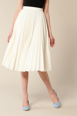 シャンブレープリーツスカート