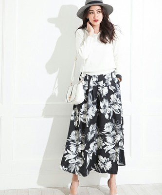 【2016S/S】フラワーアンクル丈スカンツ