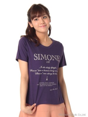 コットンプリントTシャツ