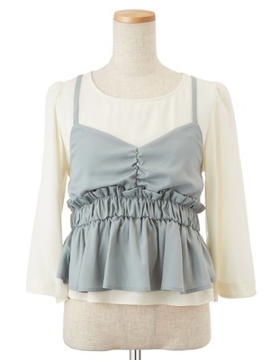 キャミセットブラウス