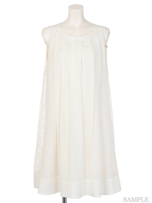 サイドレースAラインワンピ