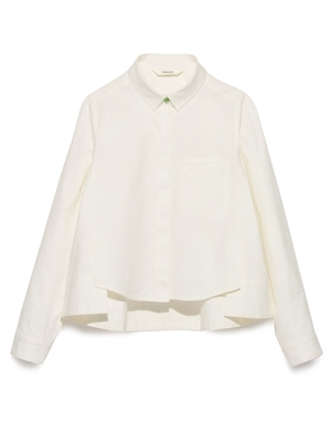 ドロップ釦シャツ