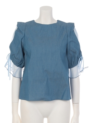 ライトデニムブラウス