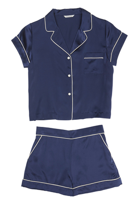 オリジナルシルク半袖パジャマSP/Tセット