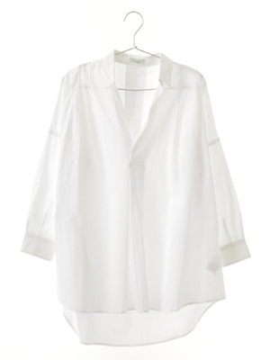 スキッパーシャツチュニック