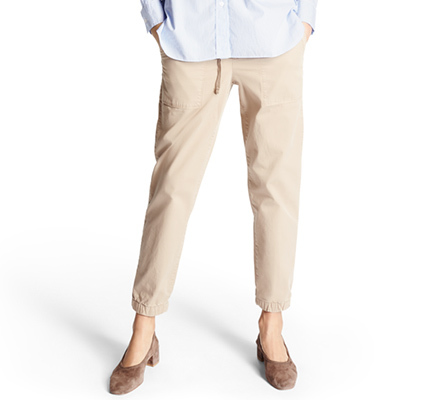 コットンブレンドジョガーパンツ