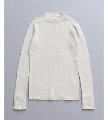 GIZA COTTON リブプルオーバー