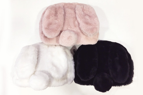 ふわふわうさぎファーショルダー