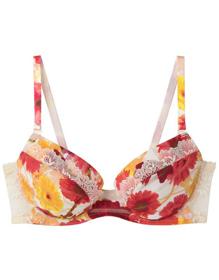 アンフィ 【フローラルプリント】　３／４カップブラ
