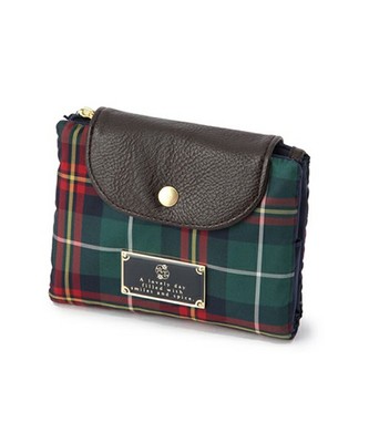 タータンチェック柄ティッシュケースポーチ